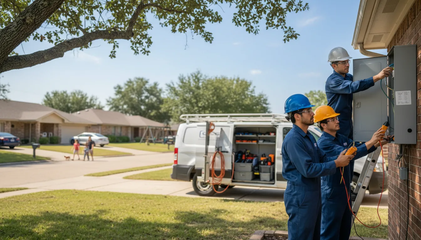 Certified electrician providing emergency electrical services in Karnes City, TX